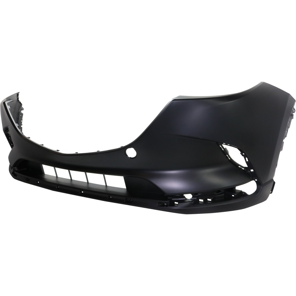 Front Bumper Cover, Plastic, Without Park Assist Sensor Holes, With Fog Light Mounting Holes, With Tow Hook Access Holes, Without License Plate Provision